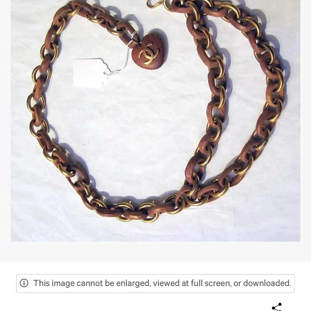 Extremely RARE VTG Authentic Chanel Wooden Heart Chain Belt – SS 2008 Collection